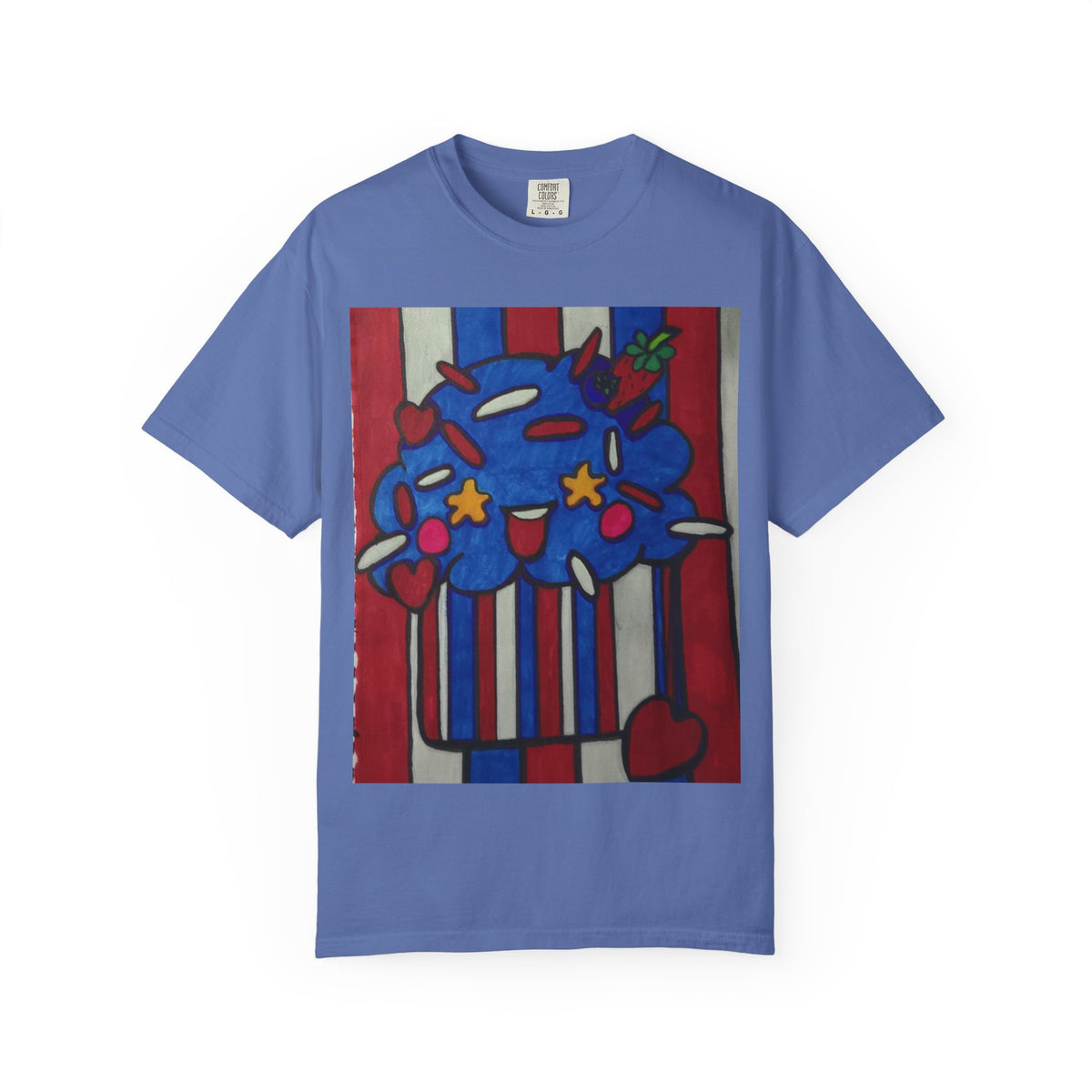 Colorful Cupcake T-shirt | Fun Unisex Tee | Casual Wear | Gift for Food Lovers | Cute Summer Tee