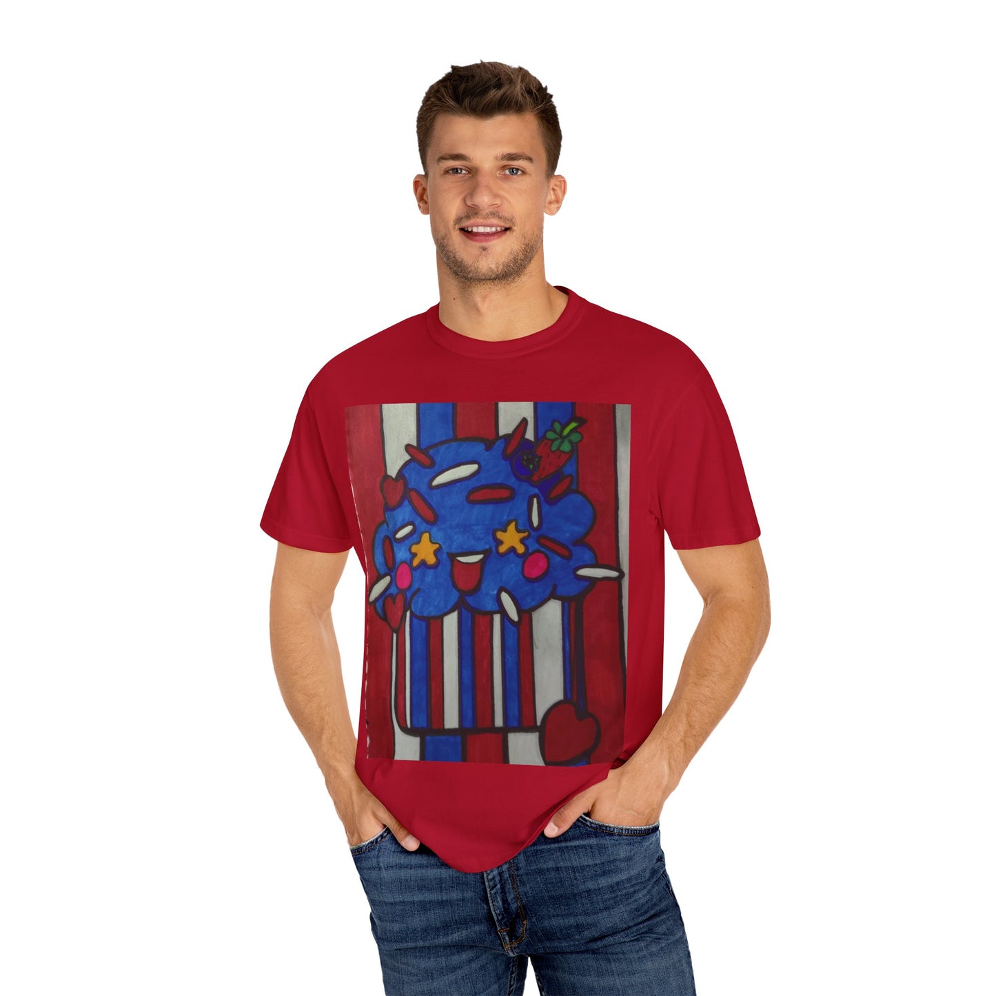 Colorful Cupcake T-shirt | Fun Unisex Tee | Casual Wear | Gift for Food Lovers | Cute Summer Tee