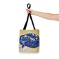 Vibrant Artistic Snake Tote Bag, Unique Eco-Friendly Bag, Perfect for Shopping, Beach, Travel, Art Lovers Gift
