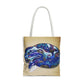 Vibrant Artistic Snake Tote Bag, Unique Eco-Friendly Bag, Perfect for Shopping, Beach, Travel, Art Lovers Gift