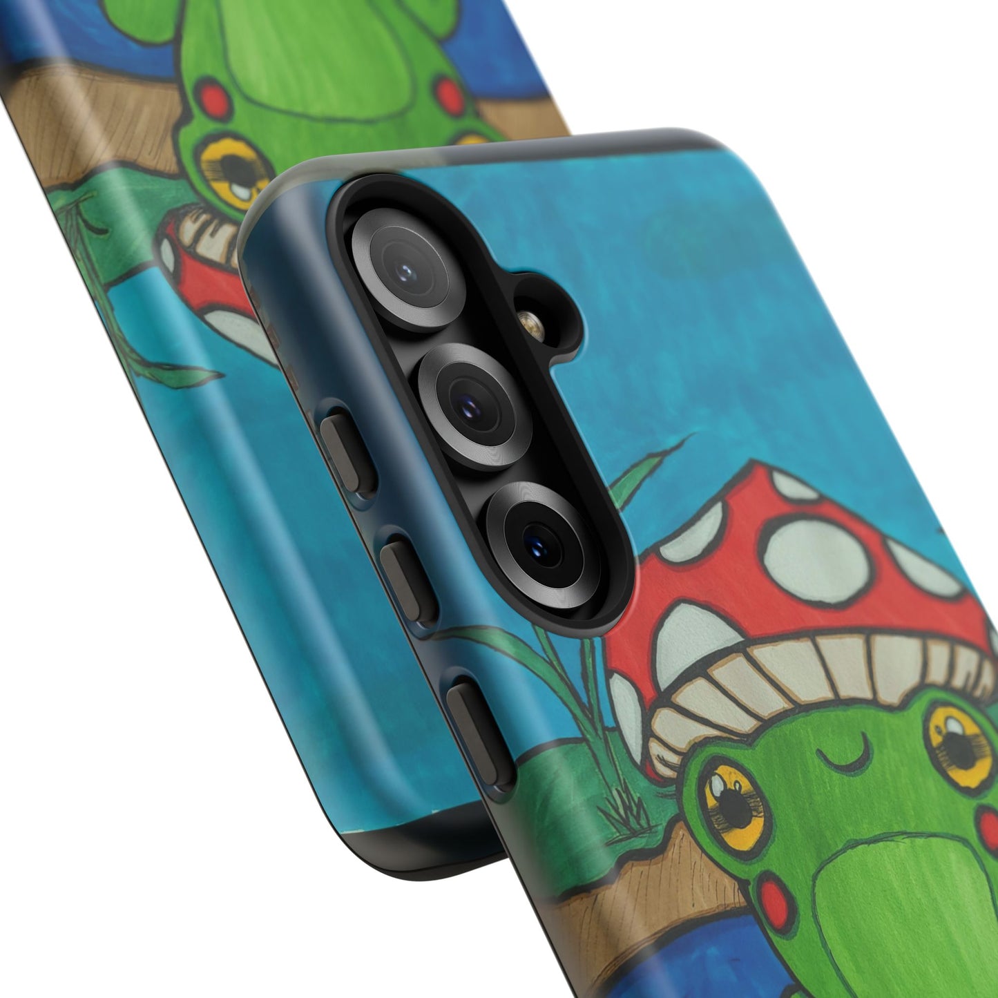 Frog Design Phone Case - Cute Nature Lover Gift, Green Frog Tough Cases for Dog Lovers, Kids, Birthday, Eco-Friendly Gift