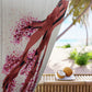 Elegant Floral Window Curtains, Modern Home Decor, Room Divider, Privacy Drapes, Spring Aesthetic, Hand-Painted Design