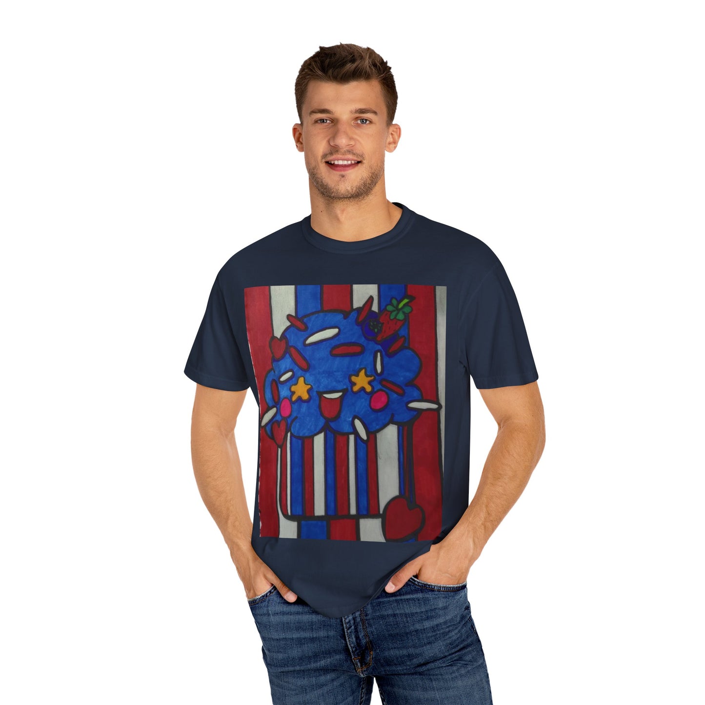 Colorful Cupcake T-shirt | Fun Unisex Tee | Casual Wear | Gift for Food Lovers | Cute Summer Tee