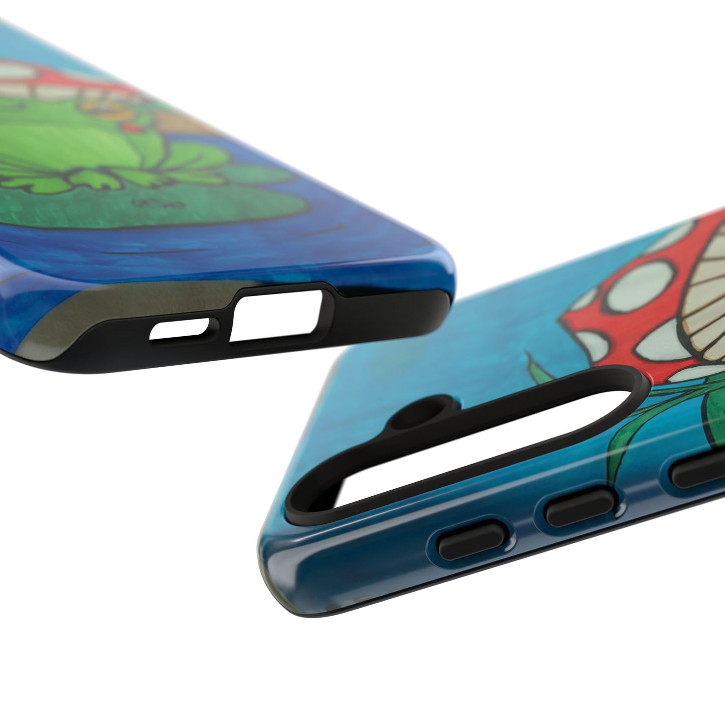 Frog Design Phone Case - Cute Nature Lover Gift, Green Frog Tough Cases for Dog Lovers, Kids, Birthday, Eco-Friendly Gift