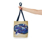 Vibrant Artistic Snake Tote Bag, Unique Eco-Friendly Bag, Perfect for Shopping, Beach, Travel, Art Lovers Gift