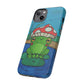 Frog Design Phone Case - Cute Nature Lover Gift, Green Frog Tough Cases for Dog Lovers, Kids, Birthday, Eco-Friendly Gift