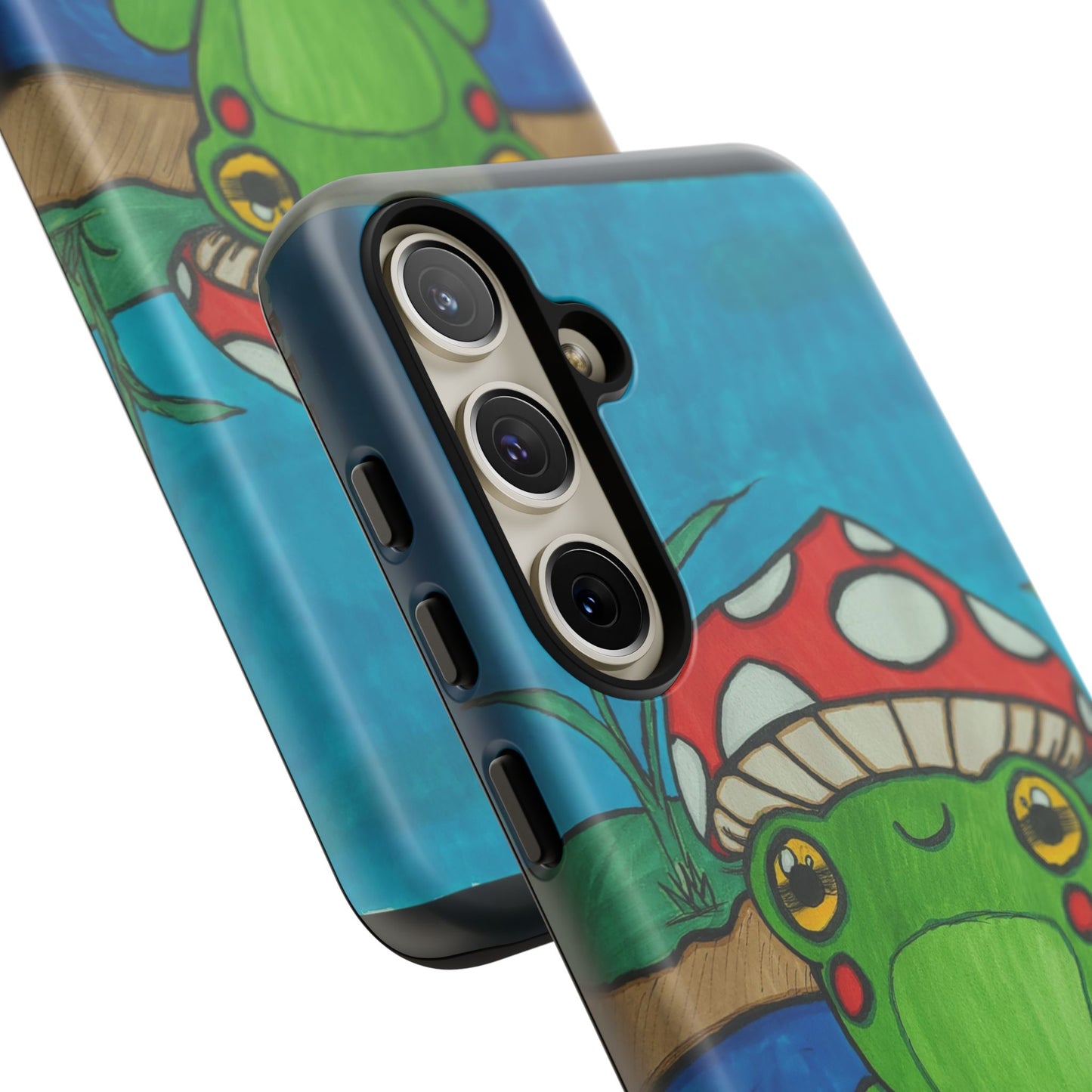 Frog Design Phone Case - Cute Nature Lover Gift, Green Frog Tough Cases for Dog Lovers, Kids, Birthday, Eco-Friendly Gift