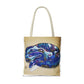 Vibrant Artistic Snake Tote Bag, Unique Eco-Friendly Bag, Perfect for Shopping, Beach, Travel, Art Lovers Gift