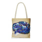 Vibrant Artistic Snake Tote Bag, Unique Eco-Friendly Bag, Perfect for Shopping, Beach, Travel, Art Lovers Gift