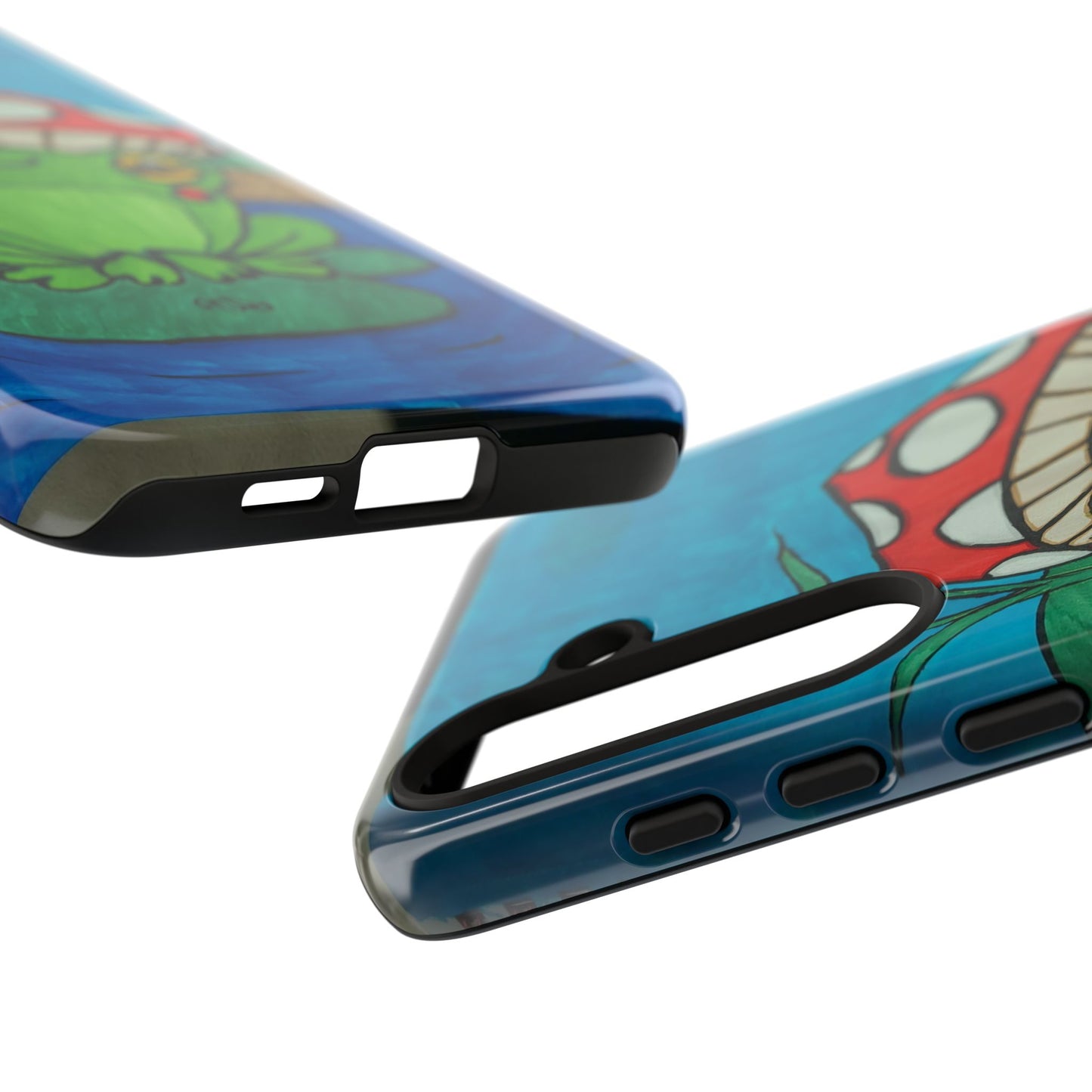 Frog Design Phone Case - Cute Nature Lover Gift, Green Frog Tough Cases for Dog Lovers, Kids, Birthday, Eco-Friendly Gift