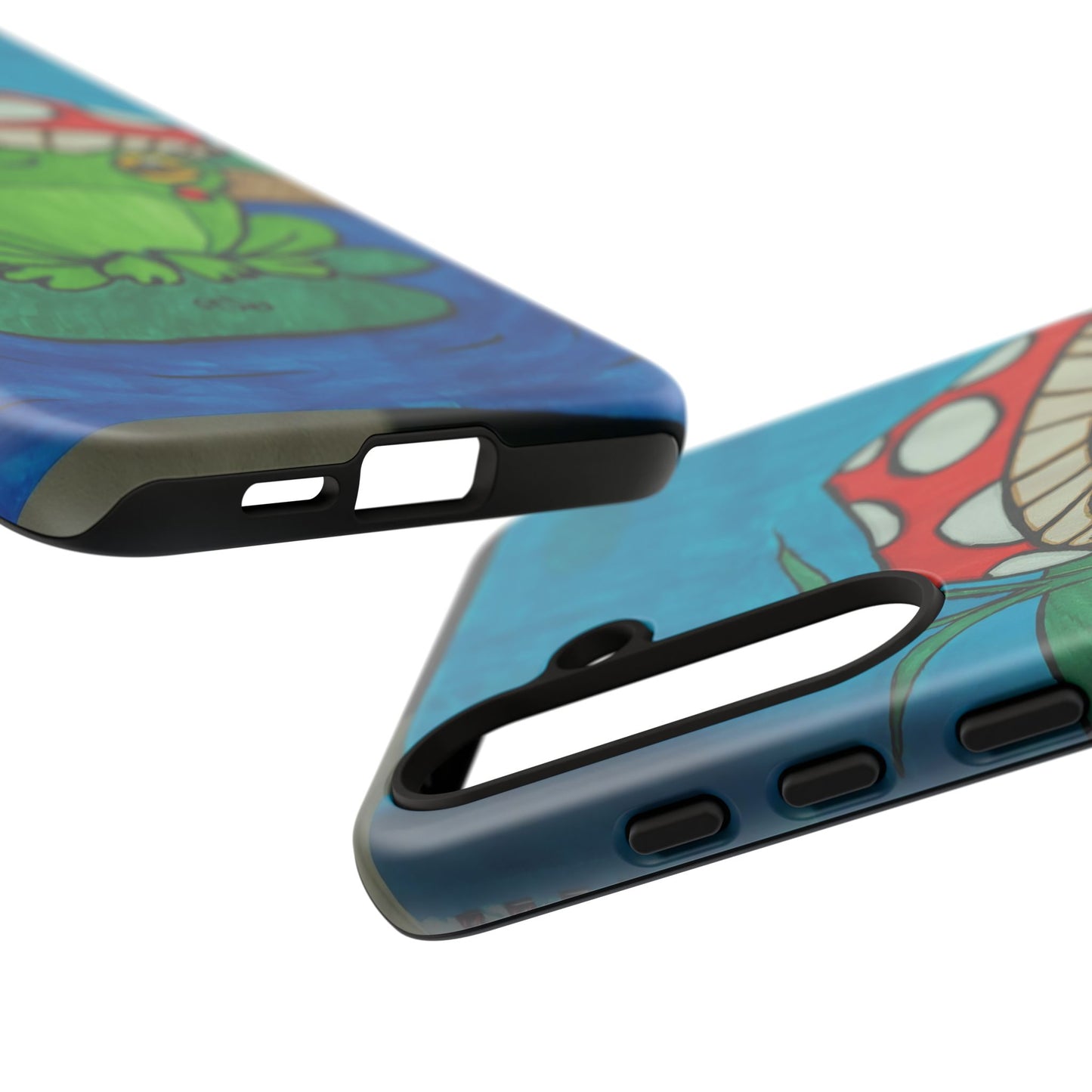 Frog Design Phone Case - Cute Nature Lover Gift, Green Frog Tough Cases for Dog Lovers, Kids, Birthday, Eco-Friendly Gift