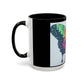 Colorful Butterfly Accent Coffee Mug, Inspirational Gift for Nature Lovers, Artistic Ceramic Cup, Perfect for Home & Office