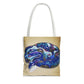 Vibrant Artistic Snake Tote Bag, Unique Eco-Friendly Bag, Perfect for Shopping, Beach, Travel, Art Lovers Gift