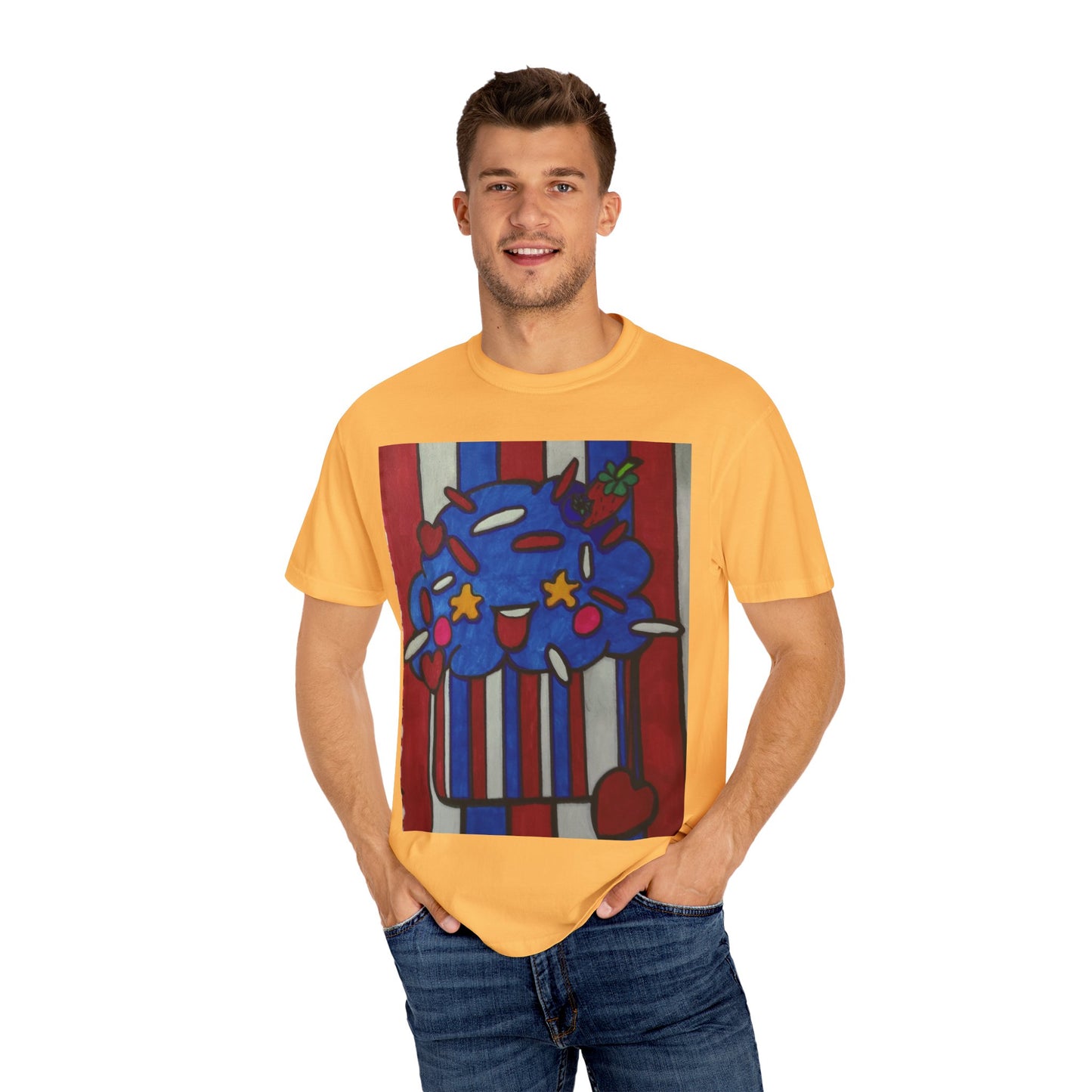 Colorful Cupcake T-shirt | Fun Unisex Tee | Casual Wear | Gift for Food Lovers | Cute Summer Tee