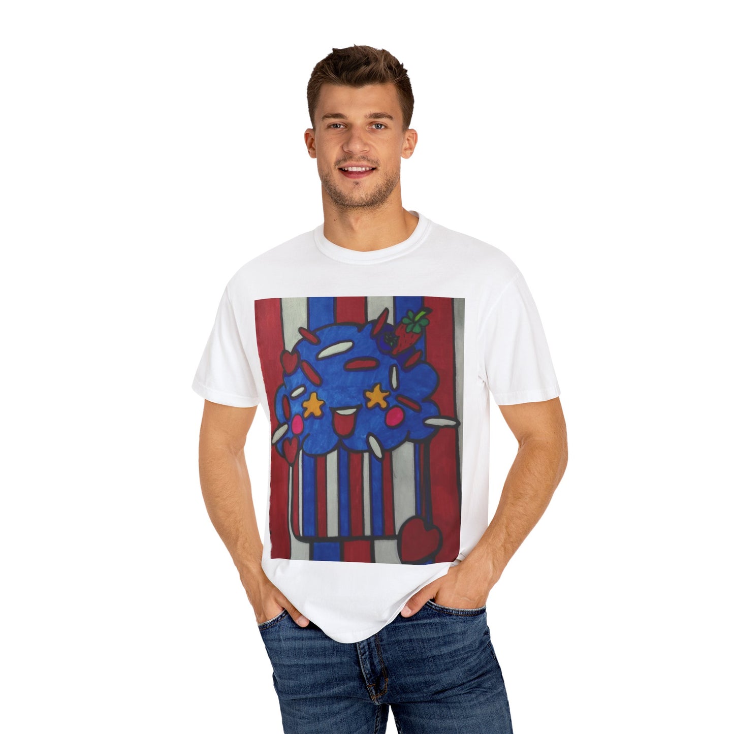Colorful Cupcake T-shirt | Fun Unisex Tee | Casual Wear | Gift for Food Lovers | Cute Summer Tee