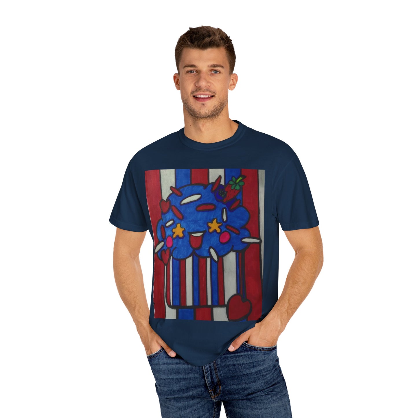 Colorful Cupcake T-shirt | Fun Unisex Tee | Casual Wear | Gift for Food Lovers | Cute Summer Tee