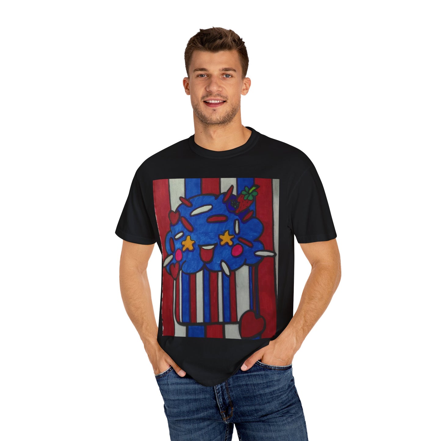 Colorful Cupcake T-shirt | Fun Unisex Tee | Casual Wear | Gift for Food Lovers | Cute Summer Tee
