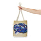 Vibrant Artistic Snake Tote Bag, Unique Eco-Friendly Bag, Perfect for Shopping, Beach, Travel, Art Lovers Gift