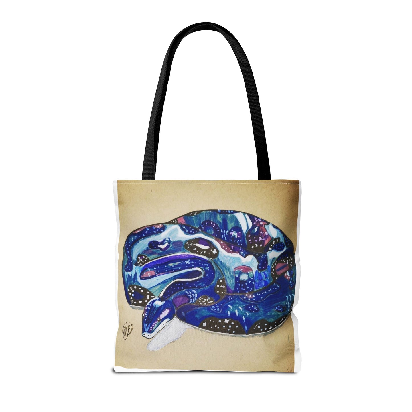 Vibrant Artistic Snake Tote Bag, Unique Eco-Friendly Bag, Perfect for Shopping, Beach, Travel, Art Lovers Gift