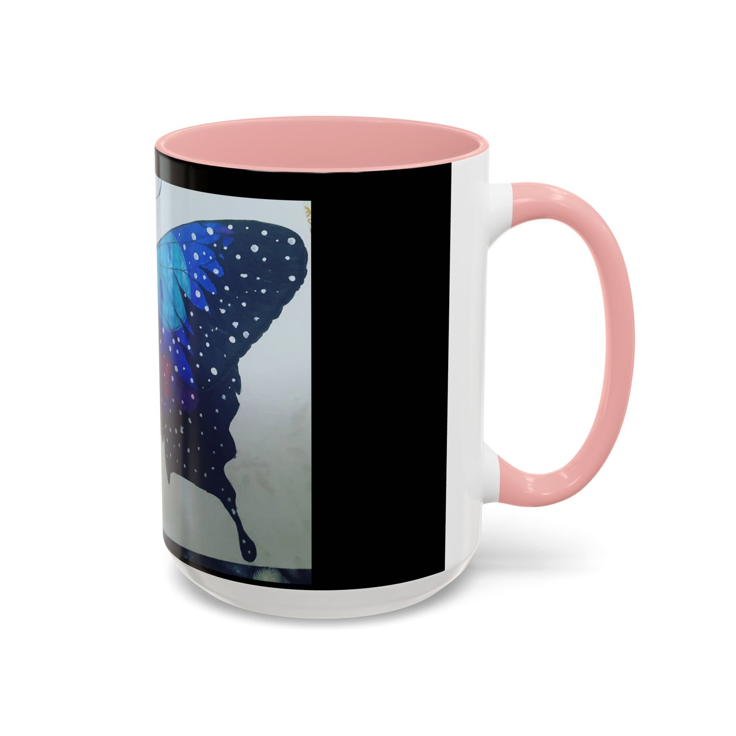 Colorful Butterfly Accent Coffee Mug, Inspirational Gift for Nature Lovers, Artistic Ceramic Cup, Perfect for Home & Office