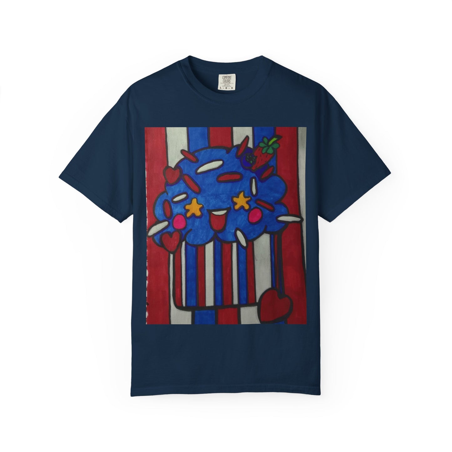 Colorful Cupcake T-shirt | Fun Unisex Tee | Casual Wear | Gift for Food Lovers | Cute Summer Tee