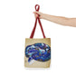 Vibrant Artistic Snake Tote Bag, Unique Eco-Friendly Bag, Perfect for Shopping, Beach, Travel, Art Lovers Gift