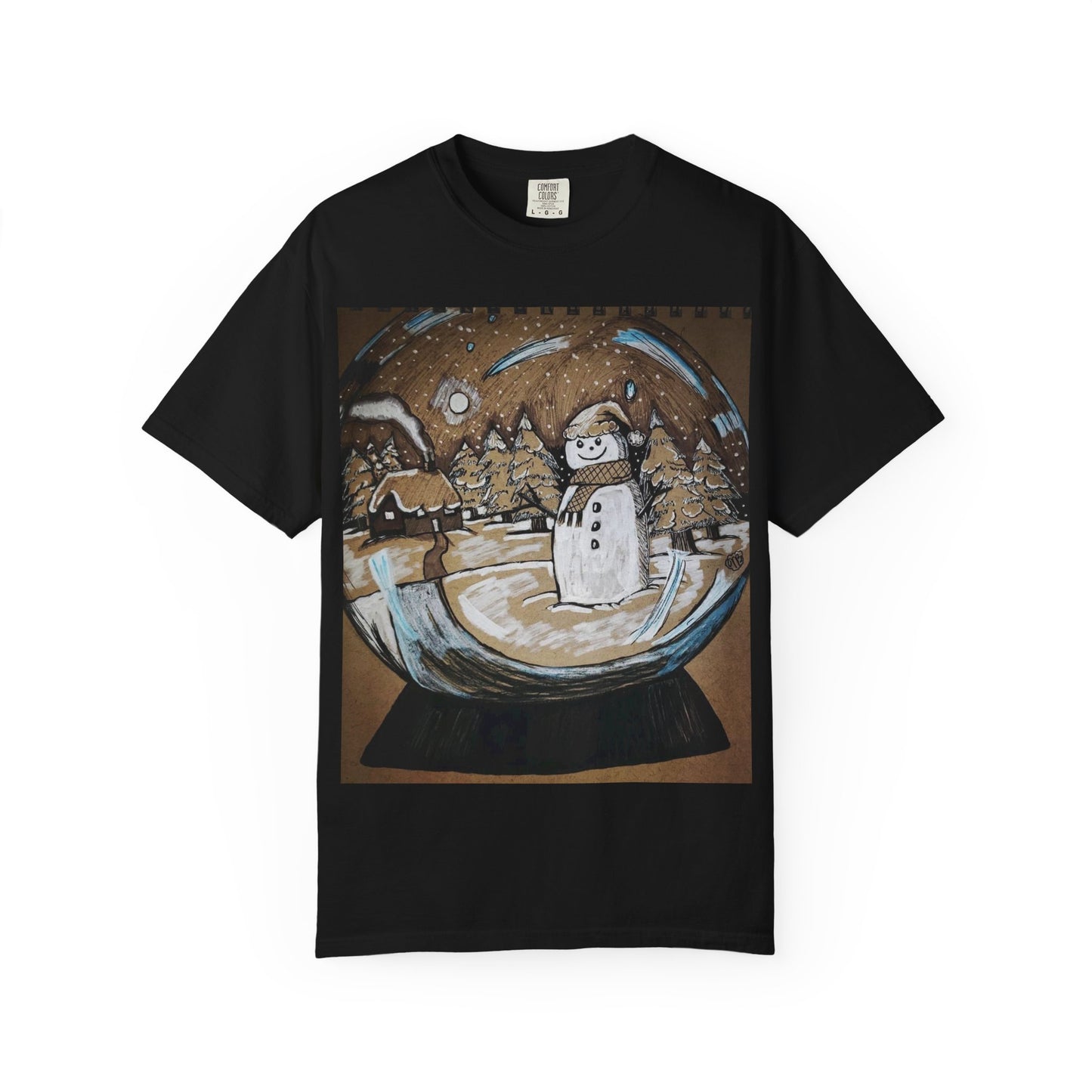 Snow Globe T-Shirt, Cozy Winter Apparel, Holiday Gift, Unisex Tee, Christmas, Snowman Design