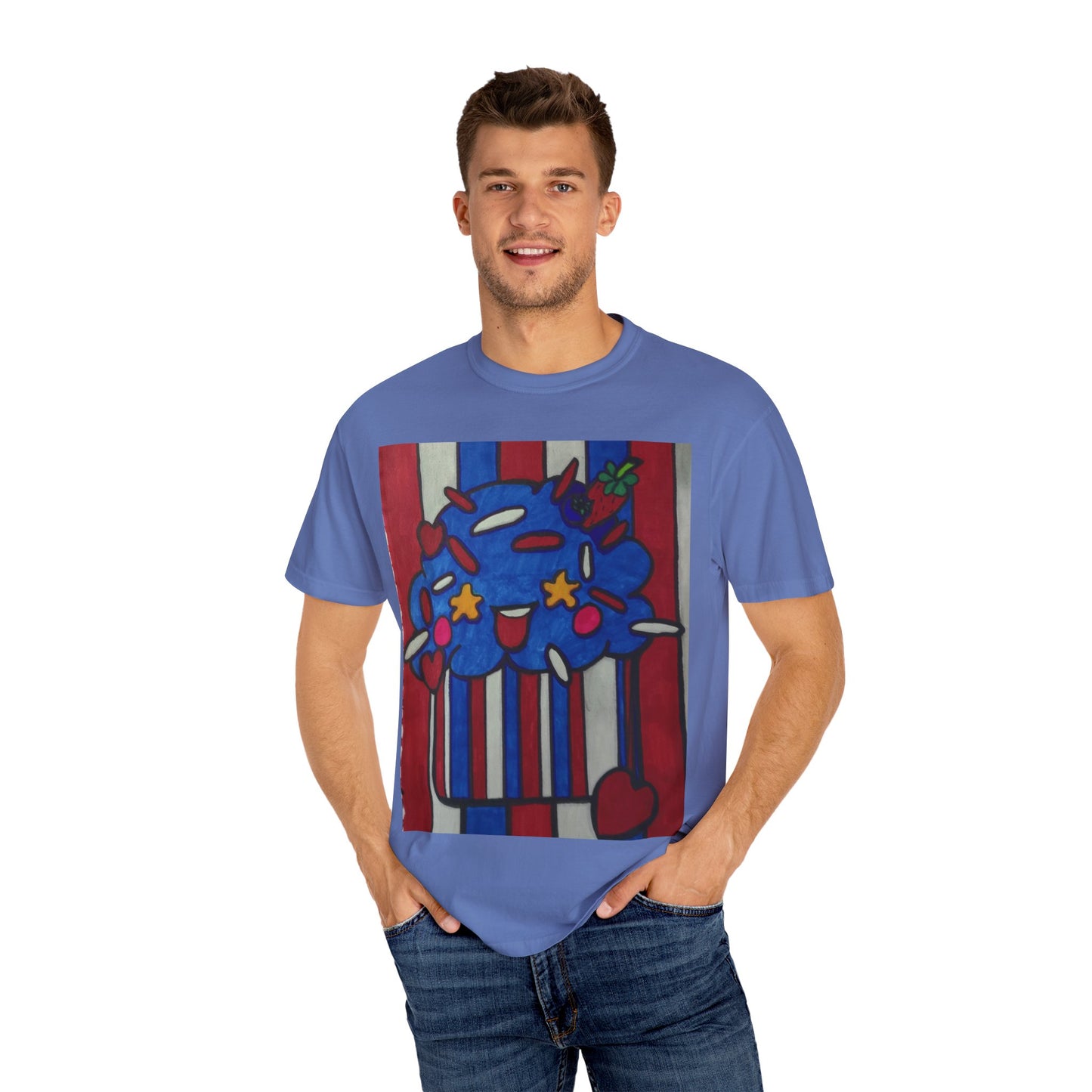 Colorful Cupcake T-shirt | Fun Unisex Tee | Casual Wear | Gift for Food Lovers | Cute Summer Tee