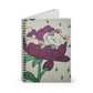 Floral Cat Spiral Notebook - Cute Animal Stationery, Cat Lovers Gift, Journal, Writing Pad, School Supplies