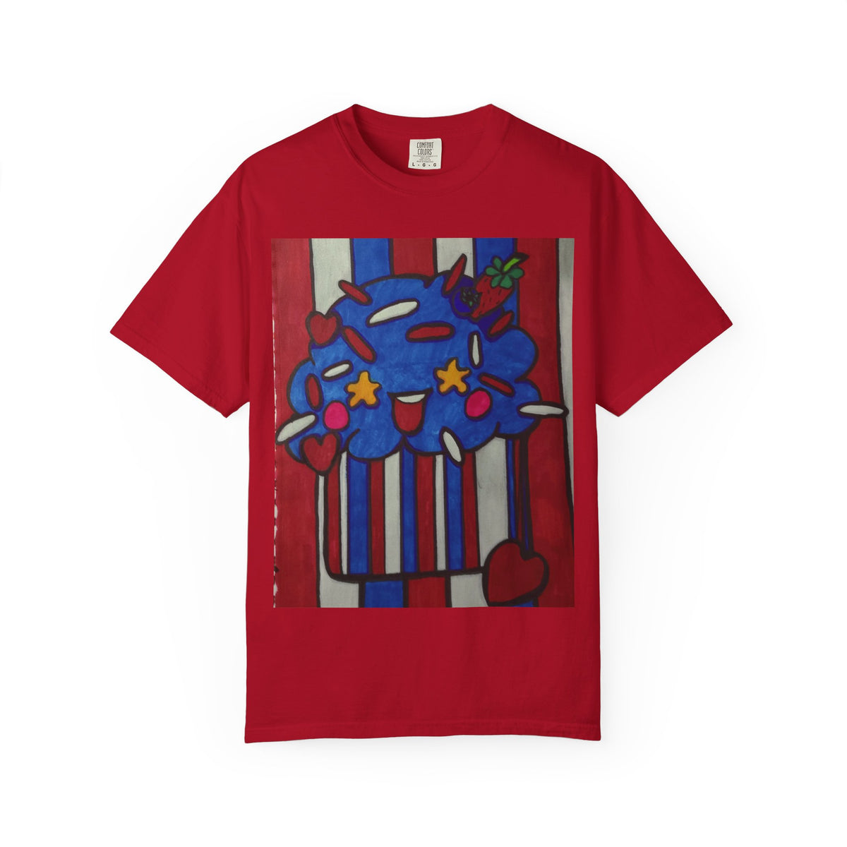 Colorful Cupcake T-shirt | Fun Unisex Tee | Casual Wear | Gift for Food Lovers | Cute Summer Tee