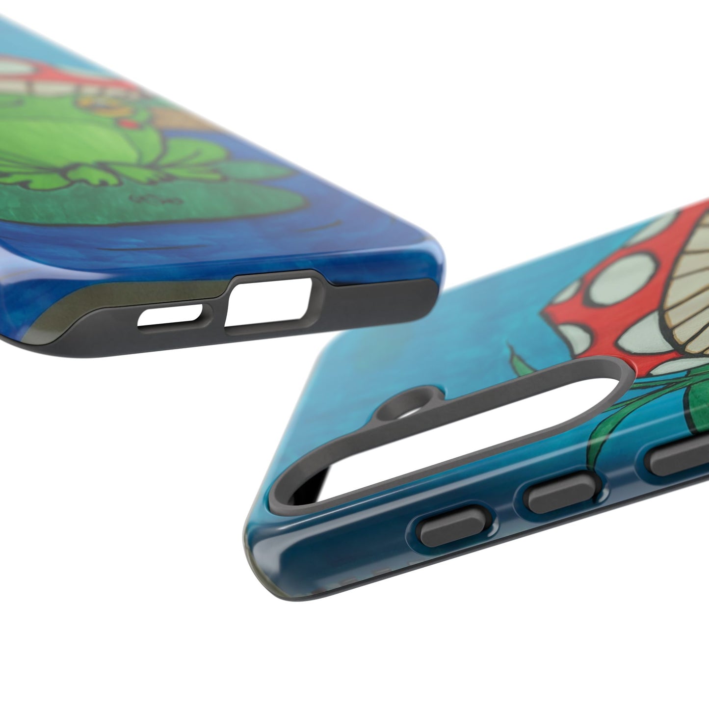 Frog Design Phone Case - Cute Nature Lover Gift, Green Frog Tough Cases for Dog Lovers, Kids, Birthday, Eco-Friendly Gift