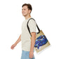 Vibrant Artistic Snake Tote Bag, Unique Eco-Friendly Bag, Perfect for Shopping, Beach, Travel, Art Lovers Gift
