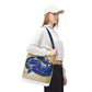 Vibrant Artistic Snake Tote Bag, Unique Eco-Friendly Bag, Perfect for Shopping, Beach, Travel, Art Lovers Gift
