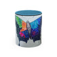 Colorful Butterfly Accent Coffee Mug, Inspirational Gift for Nature Lovers, Artistic Ceramic Cup, Perfect for Home & Office