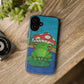 Frog Design Phone Case - Cute Nature Lover Gift, Green Frog Tough Cases for Dog Lovers, Kids, Birthday, Eco-Friendly Gift