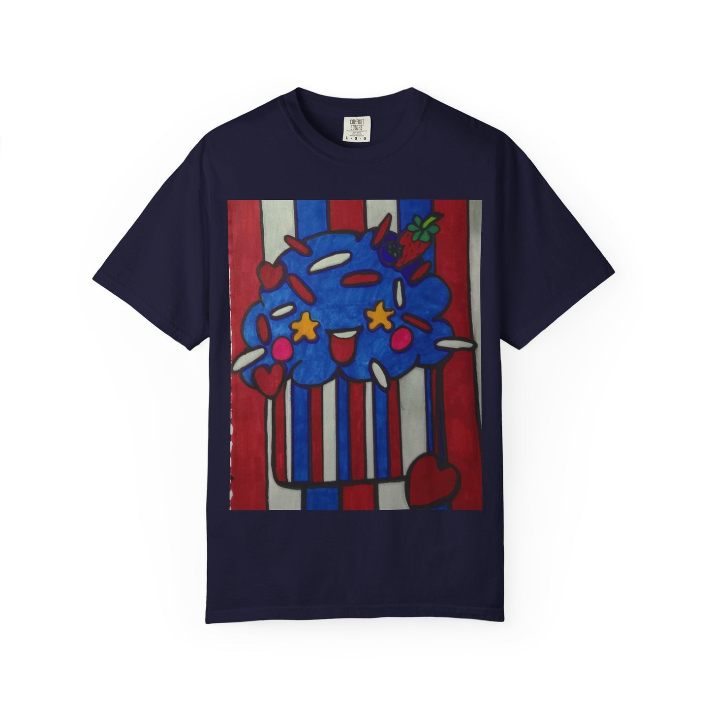 Colorful Cupcake T-shirt | Fun Unisex Tee | Casual Wear | Gift for Food Lovers | Cute Summer Tee