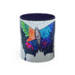 Colorful Butterfly Accent Coffee Mug, Inspirational Gift for Nature Lovers, Artistic Ceramic Cup, Perfect for Home & Office