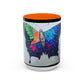 Colorful Butterfly Accent Coffee Mug, Inspirational Gift for Nature Lovers, Artistic Ceramic Cup, Perfect for Home & Office