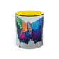 Colorful Butterfly Accent Coffee Mug, Inspirational Gift for Nature Lovers, Artistic Ceramic Cup, Perfect for Home & Office