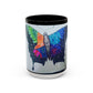 Colorful Butterfly Accent Coffee Mug, Inspirational Gift for Nature Lovers, Artistic Ceramic Cup, Perfect for Home & Office