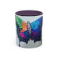Colorful Butterfly Accent Coffee Mug, Inspirational Gift for Nature Lovers, Artistic Ceramic Cup, Perfect for Home & Office